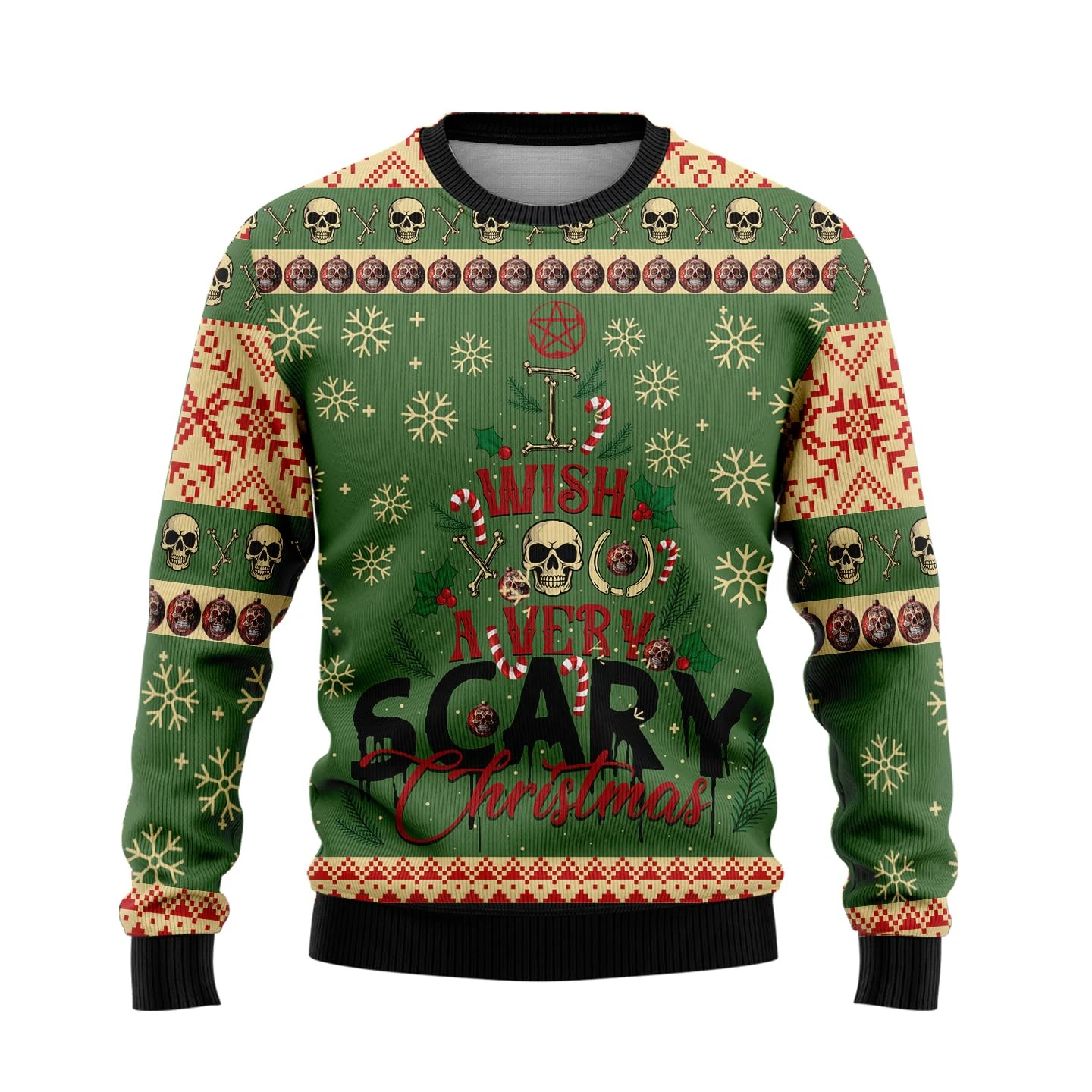 الجمجمة سانتا كلوز سترة عيد الميلاد القبيحة Harajuku موضة كول الهيكل العظمي الجرافيك بلوزات مضحك للجنسين البلوز سترة القمم