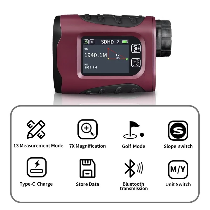 

Wholesale Golf Rangefinder for Golf Hunting Shooting Rechargeable Rangefinders