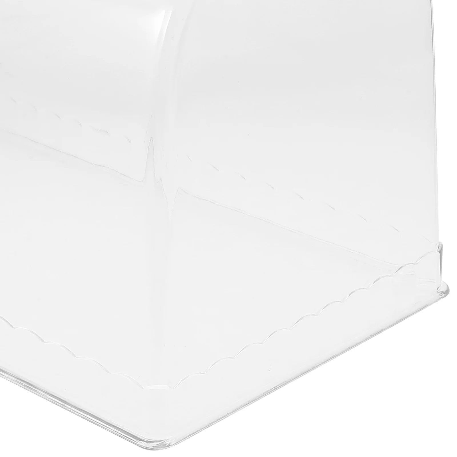 

Reusable Clear Plastic Cake Dome Rectangle Food Cover Easy to Hold and Clean with Stylish Design Dessert Protective Covers