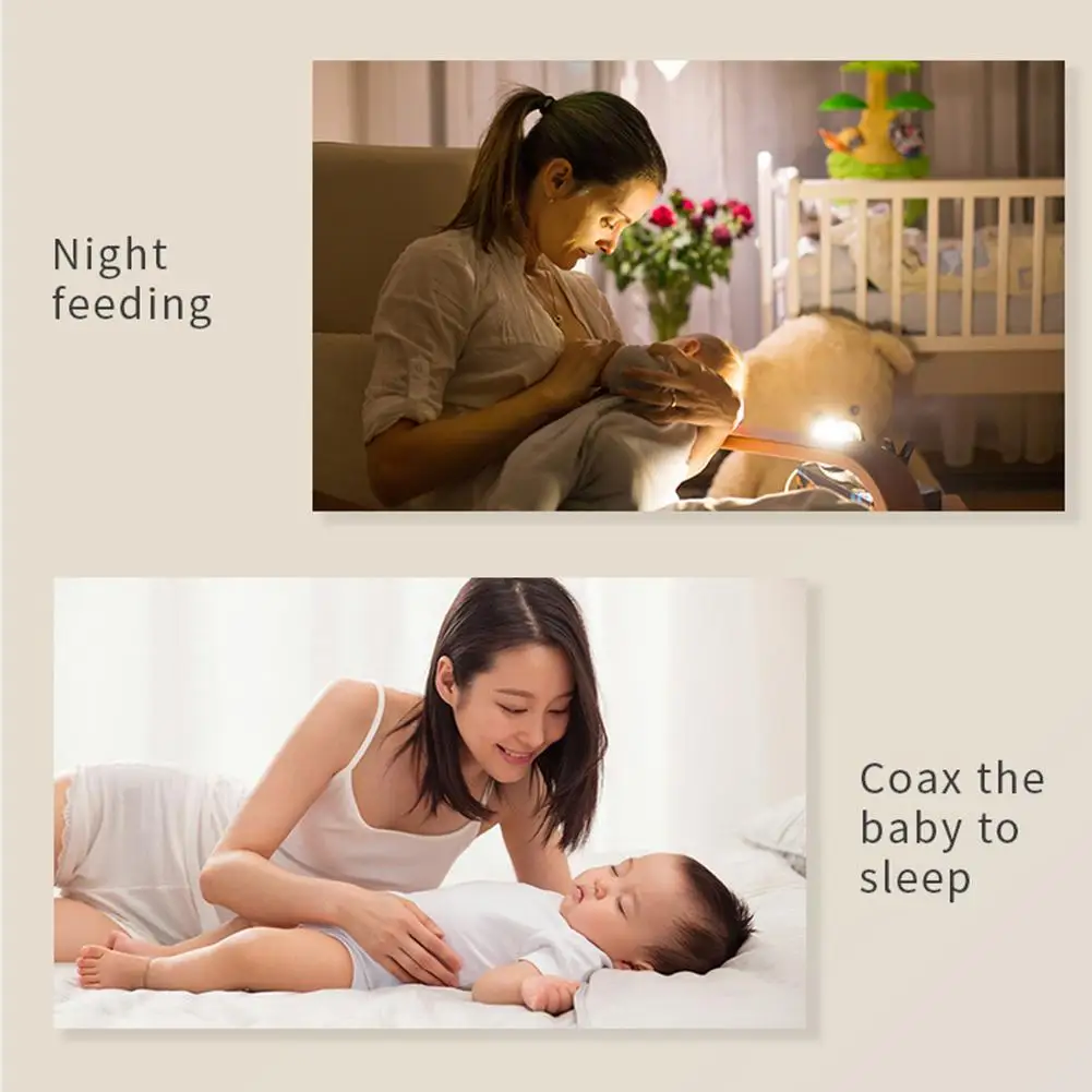 RGB Sleep White Noise Machine 2ith Soothing Sound Touchable Rechargeable LED Night Light Relaxing Audio & Sleep Lamp For Baby