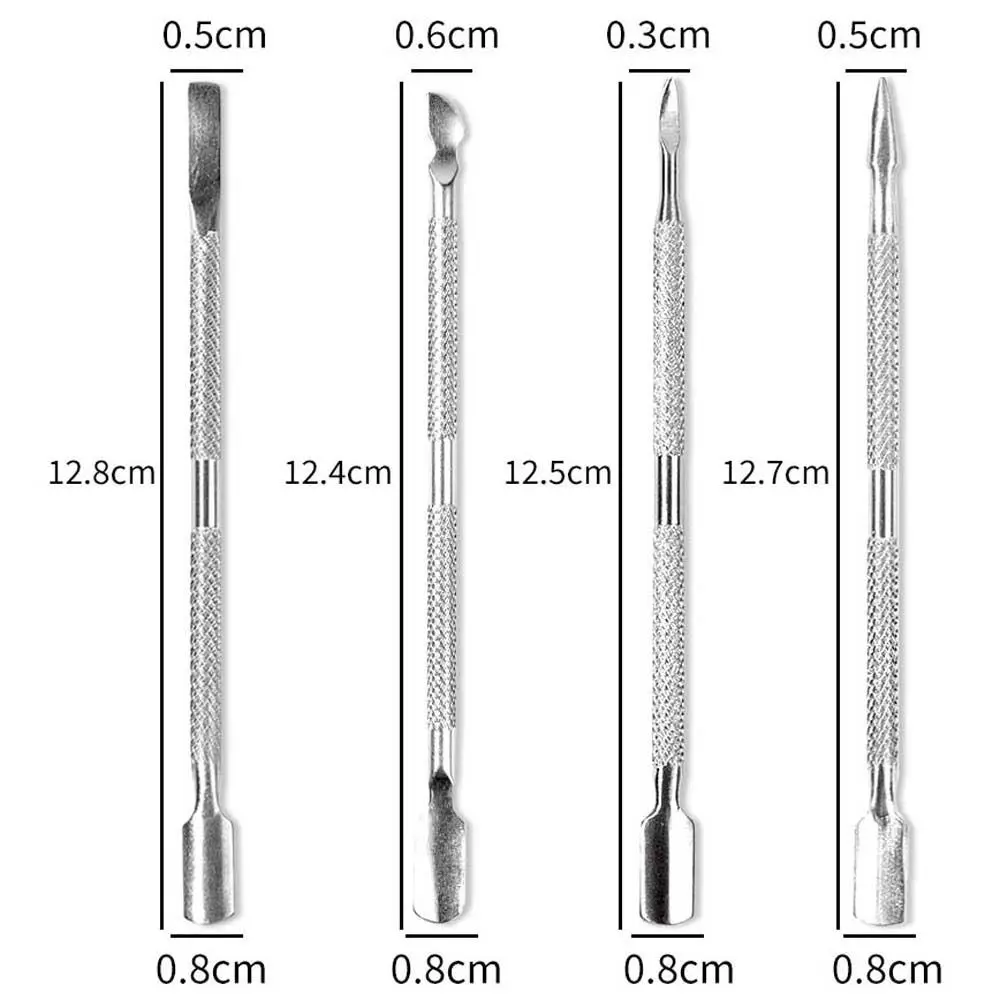 Pedicure Podwójna głowica Narzędzia do czyszczenia paznokci Czysty żel UV Akcesoria do manicure Odpychacz do skórek Pilniki do paznokci Popychacz martwego naskórka