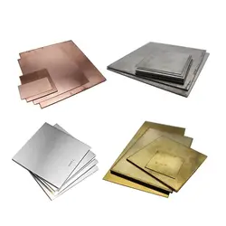 Metal Foil Plates Sheet Strip Pure Titanium TA1 Brass Copper Stainless Steel 304 Aluminum 1060 Thickness 0.1mm To 5mm
