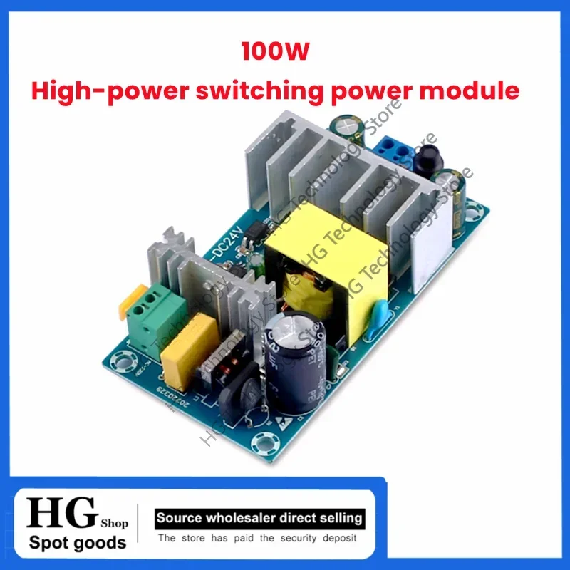 

Original new 100W 24V4A High power switching power bare board industrial isolation power AC85~265V to 24V 100W
