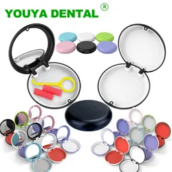 50pcs Denture Storage Box Dental False Teeth Box Orthodontic Retainer Aligner Cases Mouth Guard Oral Hygiene Supplies Organizer
