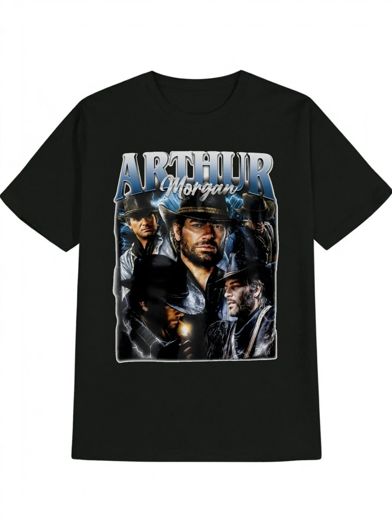 

Top Pick Local Men's Western Tee Arthur for Morgan Red Dead Game Fan Tee
