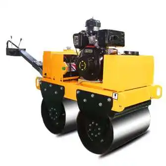 New Dual-Wheel Hand-Held Vibratory Compactor 1 Ton us ed for Narrow Road Surface with Motor and Engine Core Components