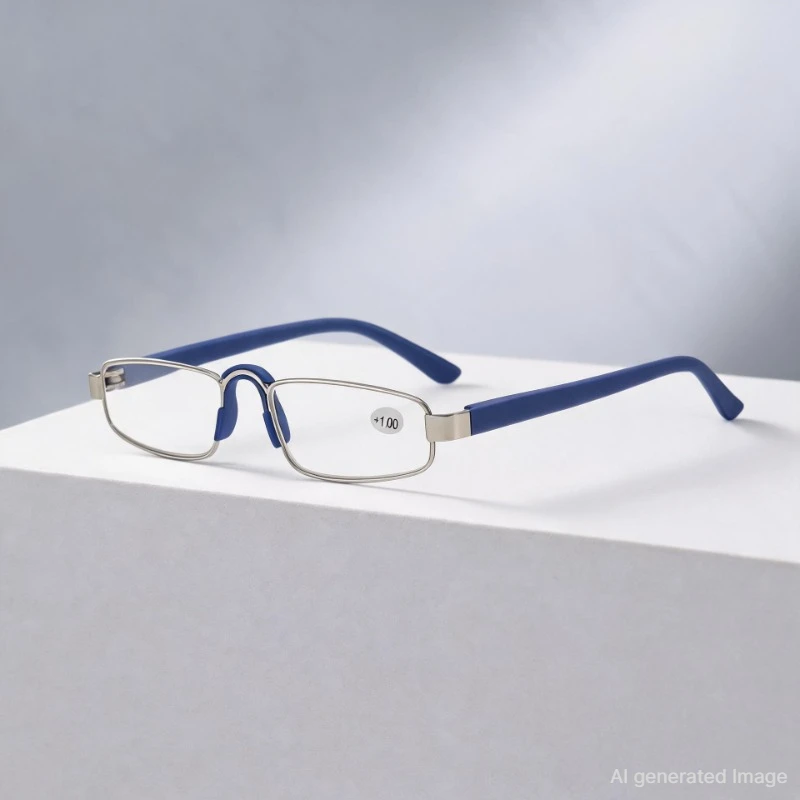 Occhiali da lettura stretti alla moda per uomo e donna, montatura classica vintage, protezione per gli occhi, occhiali per presbiopia, occhiali da lettura per ufficio, occhiali 2028