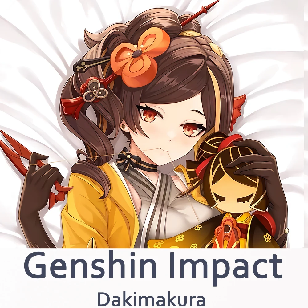 Genshin Impact Chiori Dakimakura 2WAY Hugging Body Pillow Case Anime Pillow Cushion Cover