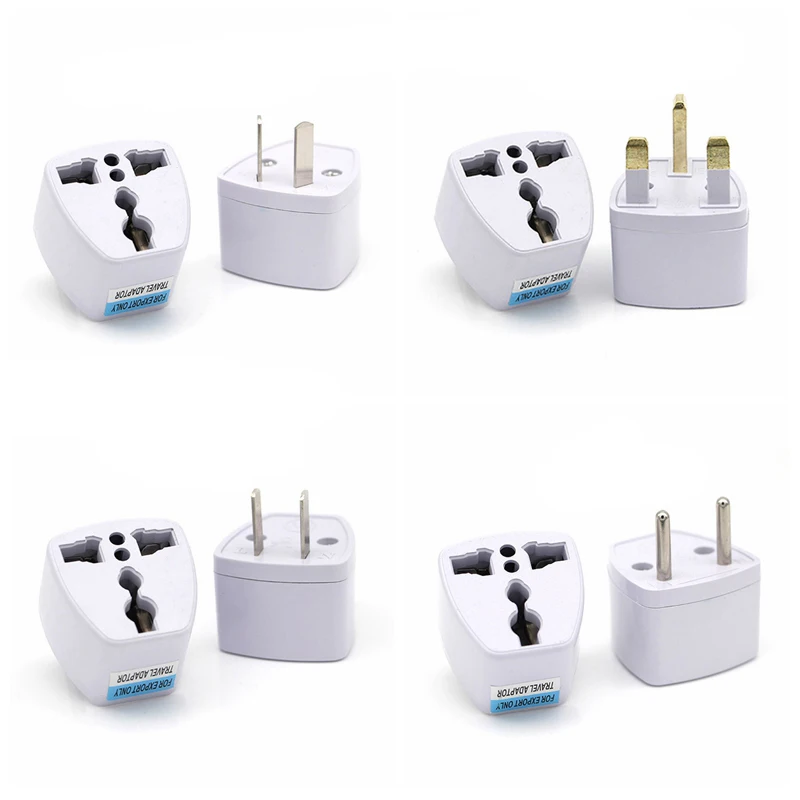 Universal AU UK US EU Plug Adapter US to EU Plug 2 pin Converter France Singapore Travel Adapter Power Electric Socket AC Outlet