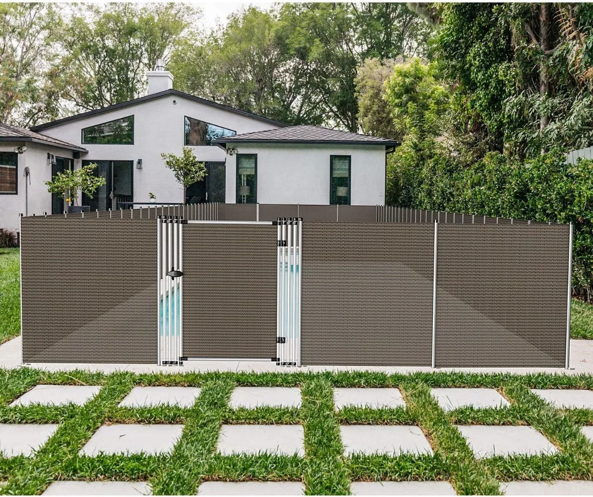 

Removable Privacy Fence for Inground Above Ground Pools Safety Temporary Privacy Fencing for Backyard Yard Deck Garden Patio