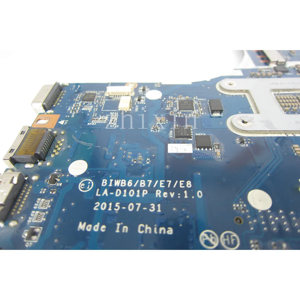 for Lenovo IdeaPad E51-80 Laptop Motherboard SR2EZ I7-6500U CPU DDR3L BIWB6/B7/E7/E8 LA-D101P mainboard 5B20K75566 Full Test