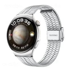 For HUAWEI Watch 4 Strap Stainless Steel Watchband For Huawei Watch 4 Pro Metal Bracelets 22mm Watch GT3 SE Pro Wristband