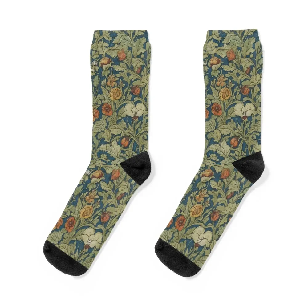 

William Morris Art Socks retro floor heated valentine gift ideas Socks Girl Men's