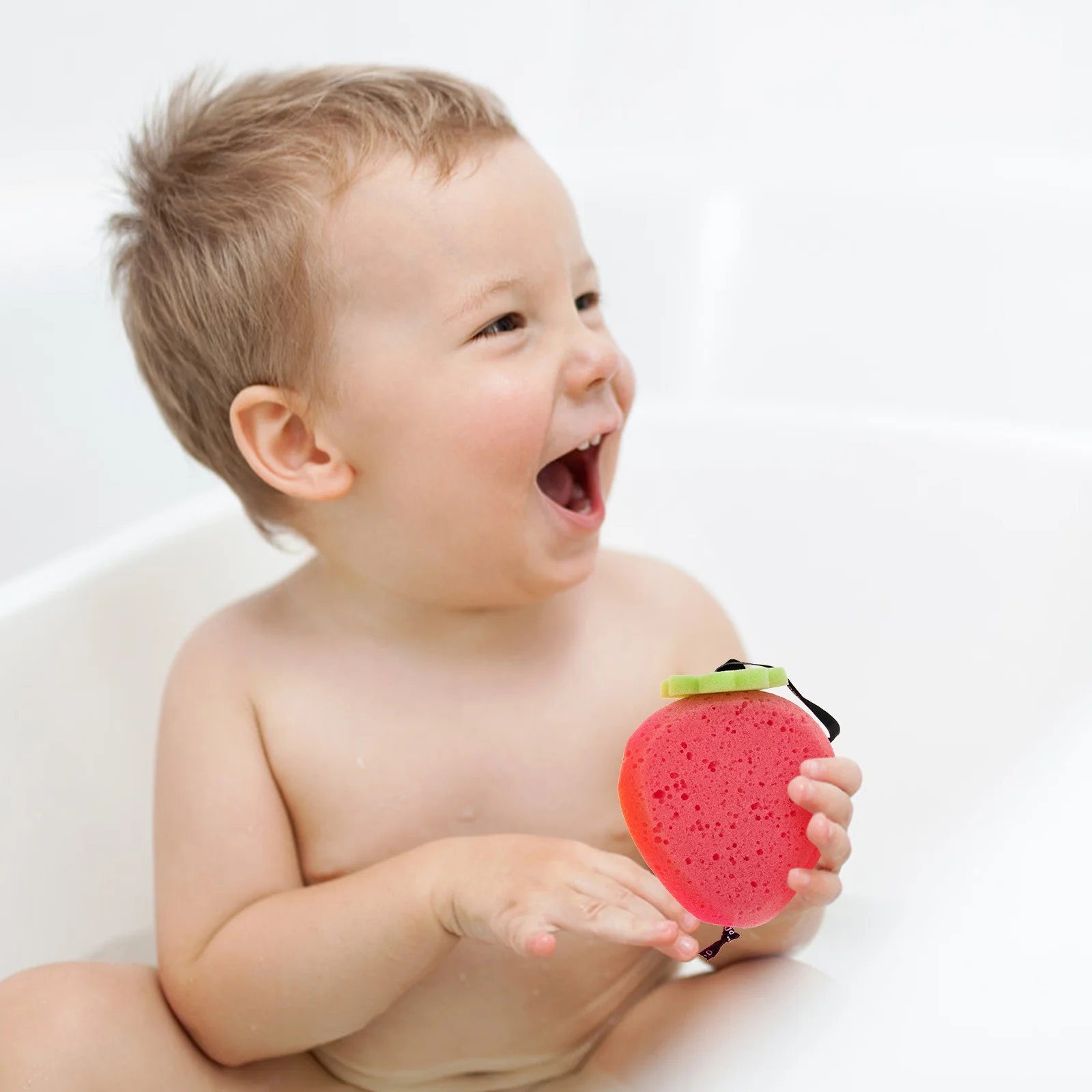 

5 шт., губка для ванны в форме фруктов, износостойкий детский скруббер, мягкое удобное очищающее средство для ежедневного ухода за младенцами, портативный душ