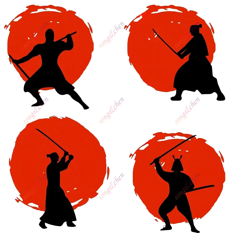 

Funny Car Sticker Samurai Red Sun Shadow for Car Motorcycle Racing Helmet Laptop Trunk Body Car Window Surfboard PVC Vinyl Decal