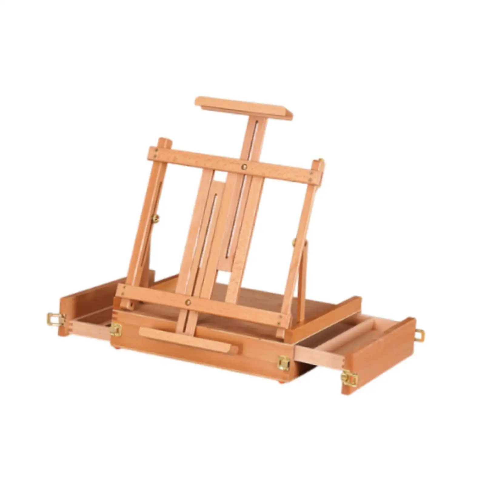

Table Easel Portable Adjustable Height Tabletop Art Supplies Sketchbox Storage Box for Artist Artist Adult Beginner Student