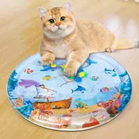 Summer Cooling Mat Cat Bed Thickened Pet Water Cushion Puppy Cats Kennel Cool Cold Ice Pad Water Sensory Play Mat Pet Supplies