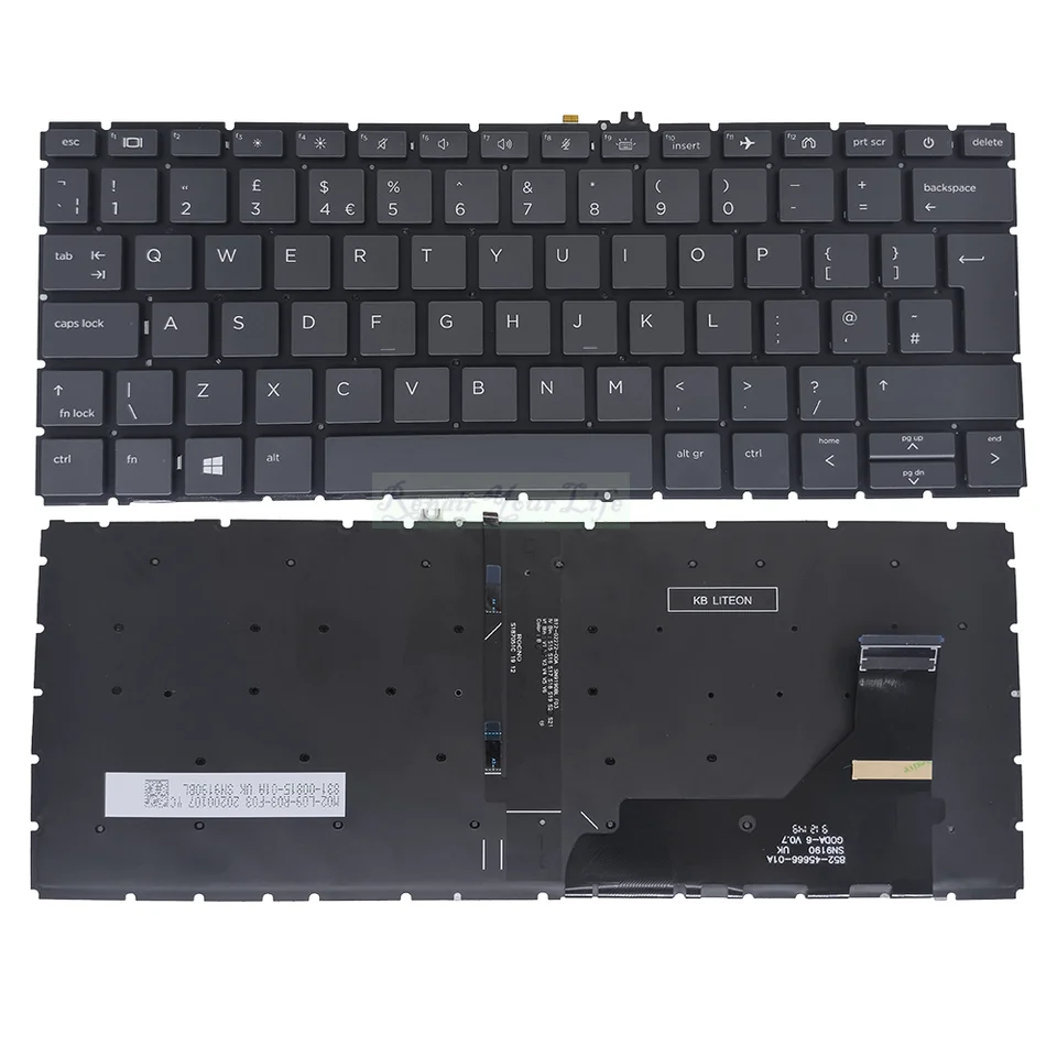 バックライト付きキーボード,hp elitebook,us,uk,PC,英語ノートブック
