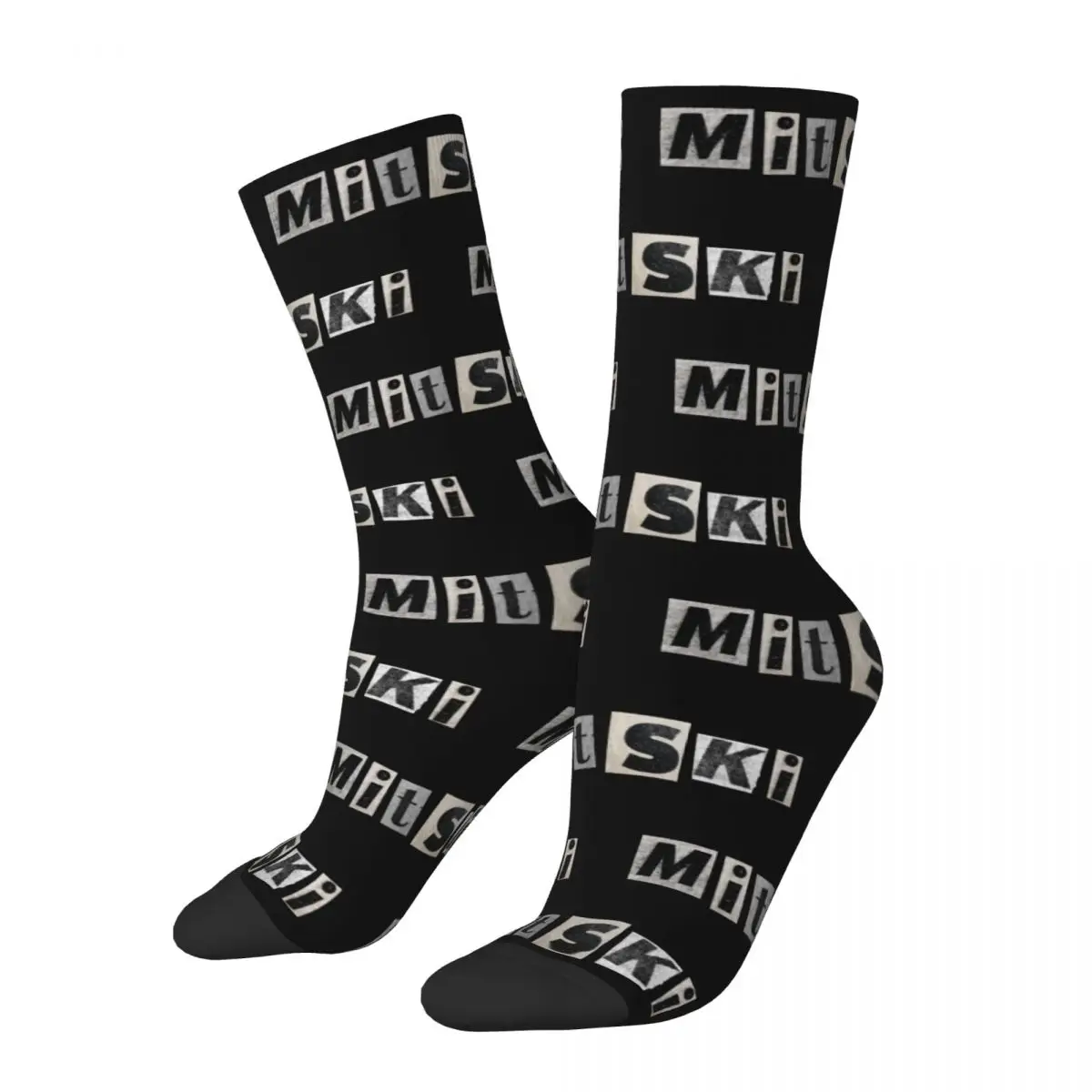 

Autumn Winter Retro Women Men Mitski Socks Non-slip Soccer Socks