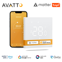 AVATTO Tuya Matter Smart Thermostat WiFi WaterGas Electric Floor Heating Temperature Controller For Alexa Google Apple Smartthin