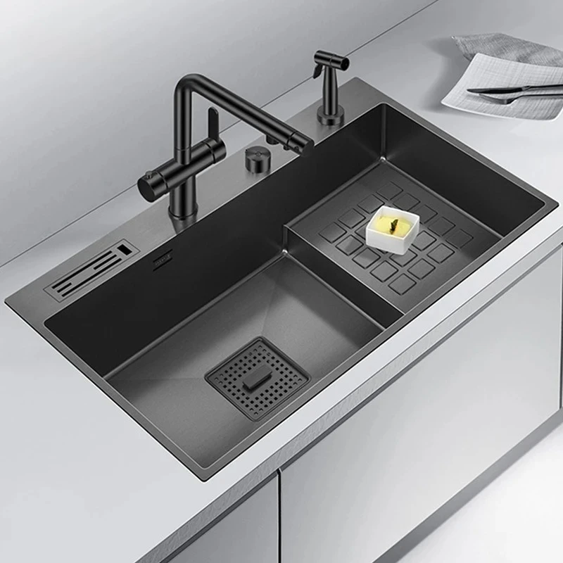 Stainless Steel 4mm Thickness 220mm Depth Large Size kitchen Island Sink