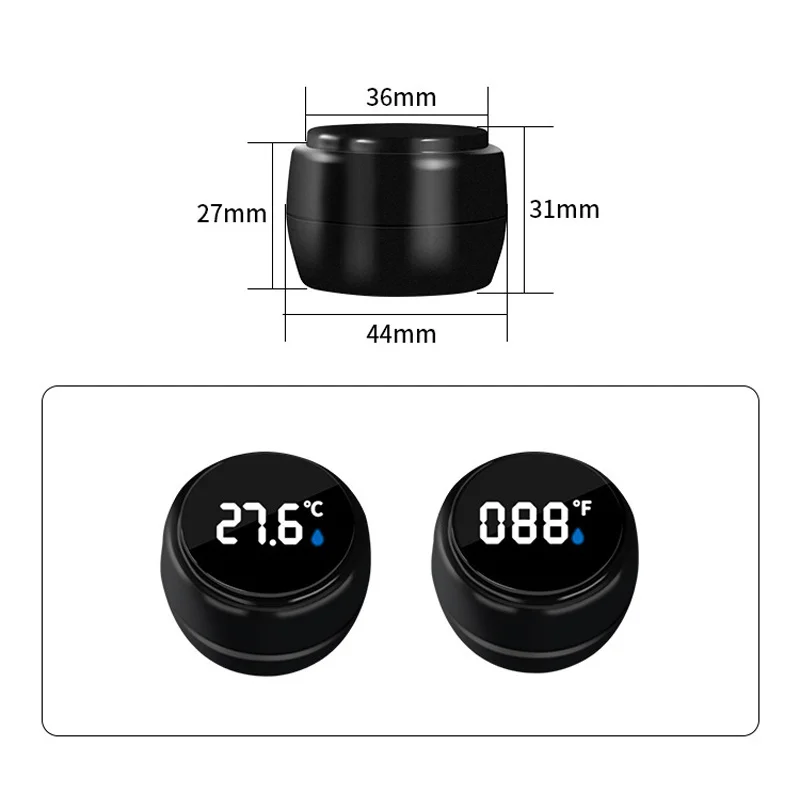 Termómetro de baño para bebé con pantalla LED HD, resultados instantáneos, lector Digital de temperatura del agua recargable, medidor de temperatura del agua redondo