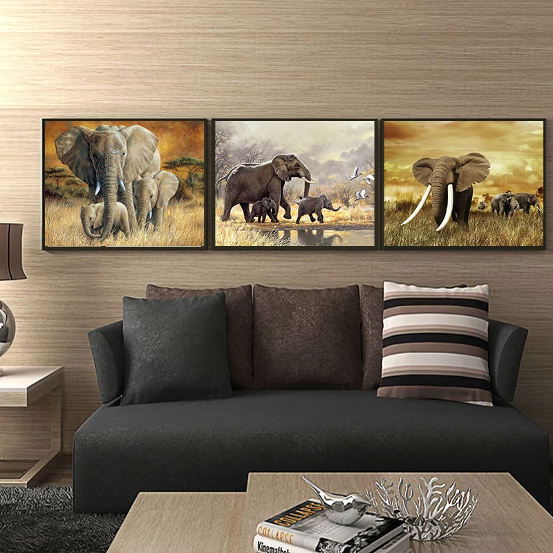 Fai da te pittura diamante 5D bambino elefante animale punto croce Kit diamante pieno ricamo mosaico arte strass decorazione immagine