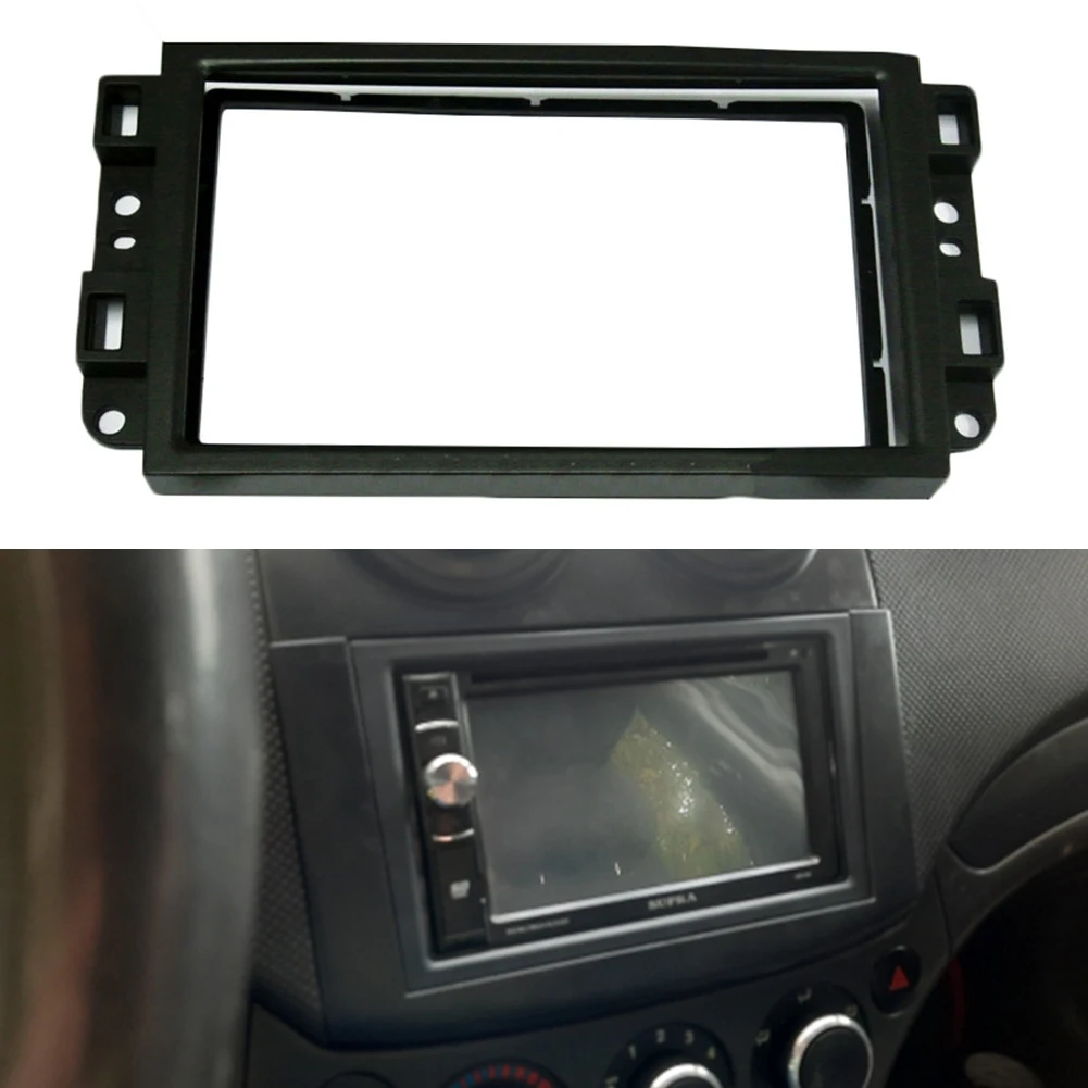 

Car DVD Audio Fitting Adaptor Frame Dash Trim Kits Facia Panel Fits for Chevrolet Captiva/Lova/Gentra Double Din