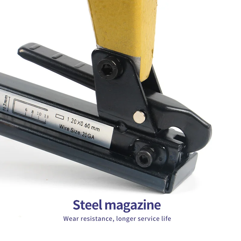 Pistola de clavos de aire con clip de acero, 1013JL