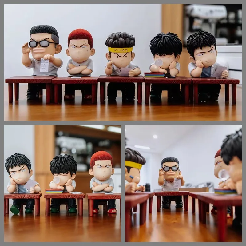 Slam Dunk Q-Version - Shohoku Makeup Exam Squad Set (Rukawa Kaede, Sakuragi Hanamichi, Mitsui Hisashi) Boxed Figurines