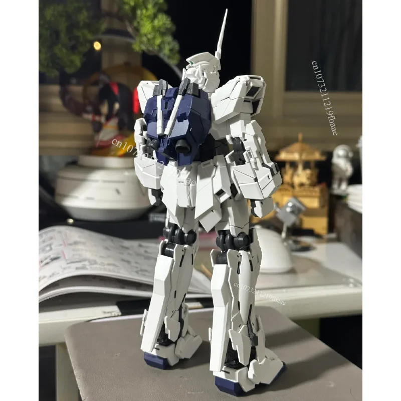 Em estoque shenshou modelo unicórnio mgex 1/100 RX-0 kit de montagem de brinquedo figura de ação anime sem lâmpada grupo robô presentes