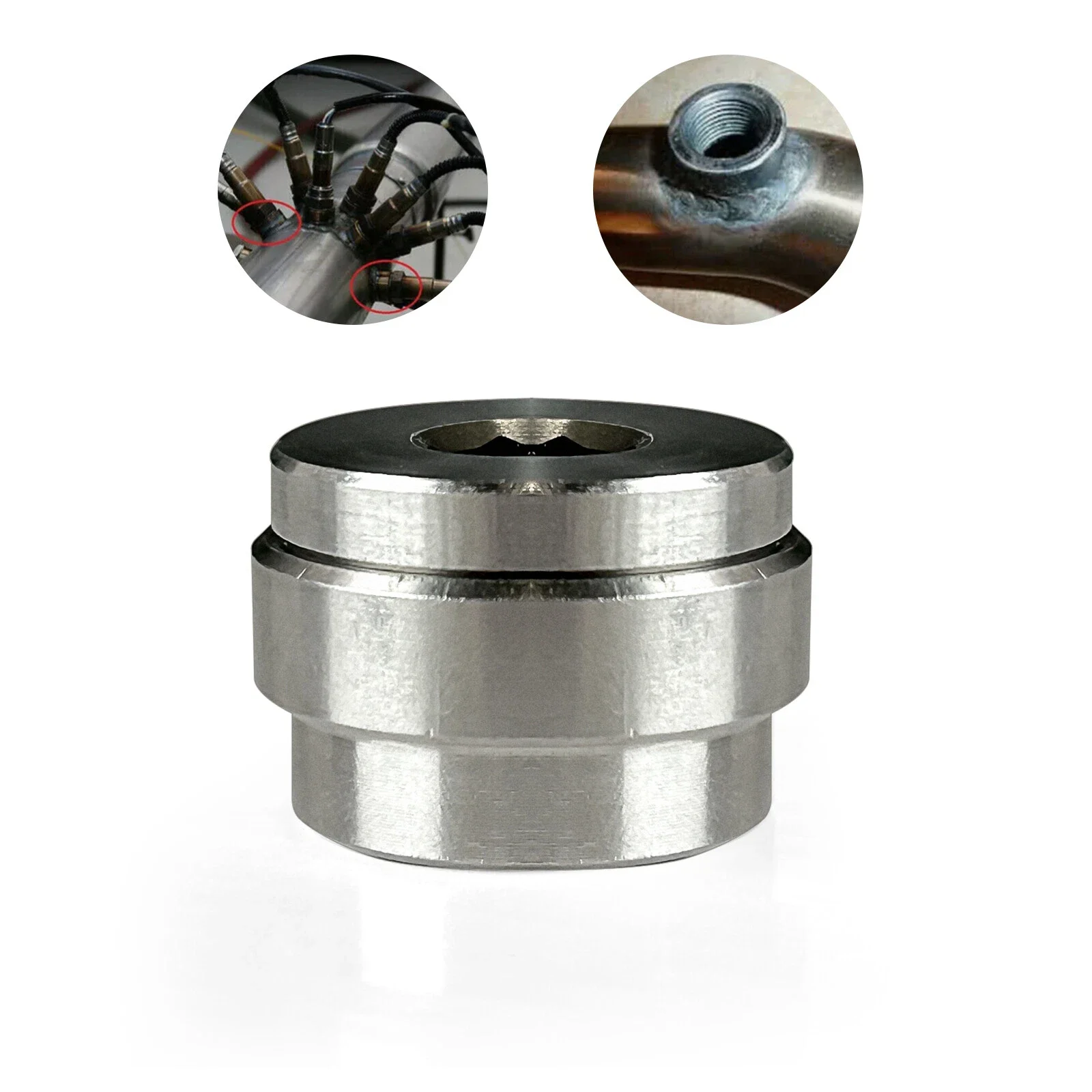 2Pair Car Oxygen Sensor Bung Plug Kit Stainless Steel Exhaust Lambda Boss Nut Weld On Oxygen Sensor Welding Nut Car Accessory