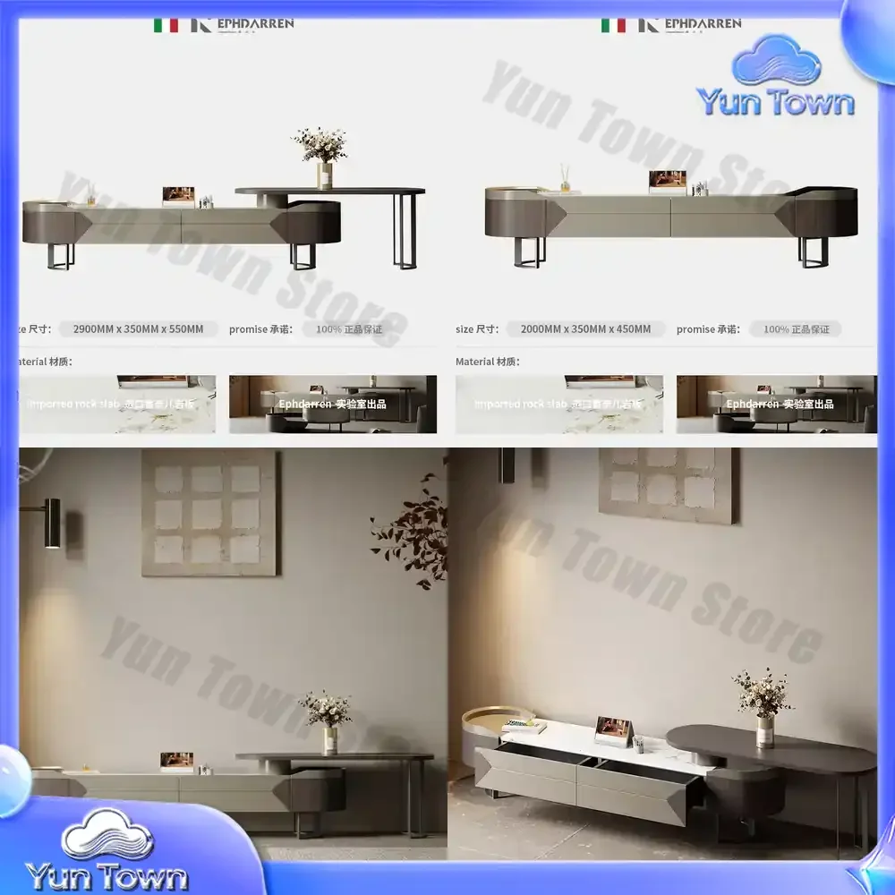 Luxury Mid Century Tv Stands Living Room Modern Nordic Retro Tv Table Coffee Minimalist Aesthetic Muebles Italian Furniture
