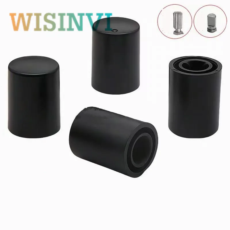 10PCS Plastic Knob Potentiometer Knob Cap Amplifier Volume Knob Cap Diameter 12mm Height 16mm Flower/D Shaped Inner Hole 6mm