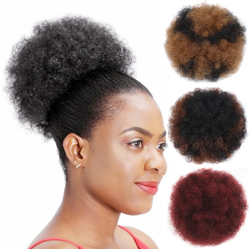 

Euroean American Artificial Hair African Puffy Artificial Wig Decoration High Temperature Silk Fluffy Curly Wig Hair Tail Lump