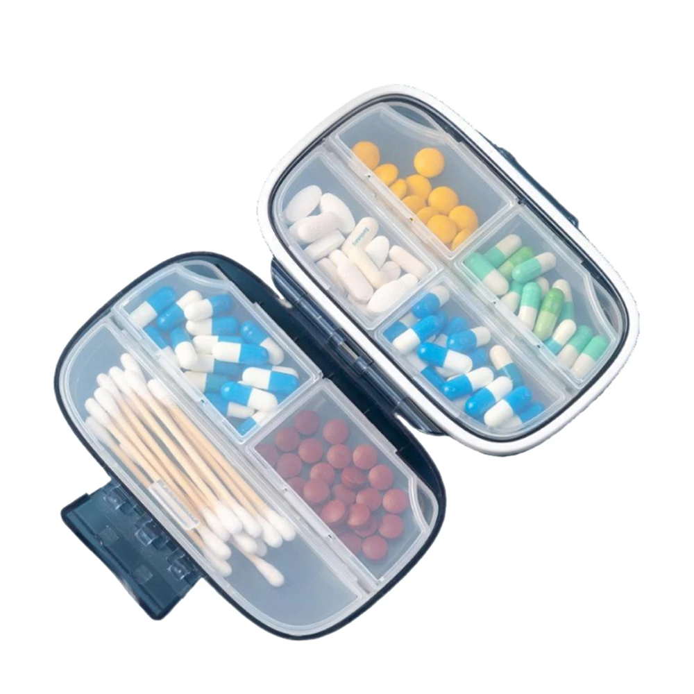 

Travel Pill Organisers Portable Medicine Storage Box Large Pill Dispenser with Oversize 7 Compartment Pill Boxes