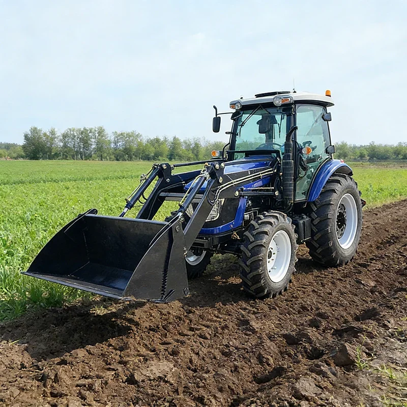 4x4 Loader Tractor 50hp to 100hp Diesel Engine Farm Tractor