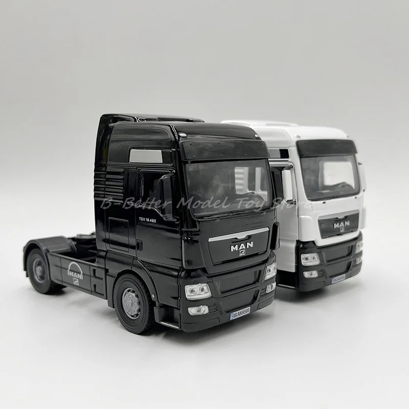 1:43 Diecast Metal Truck Model Toy Man Man TGX 18.480 Semi-Trailer Tractor Replica Collector Edition