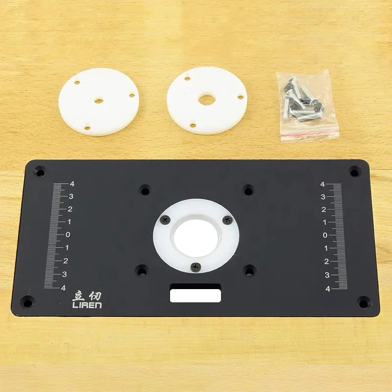 Trimming Machine Router Table Insert Plate special Lift Refit Aluminum Flip For Woodworking Work Bench Plunge Router Base