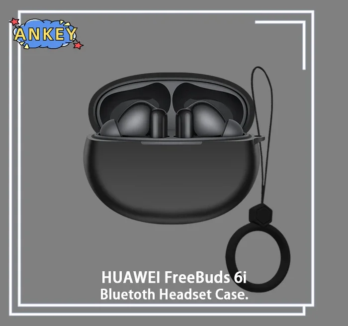 for Huawei FreeBuds 6i 5i Protective Case Lanyard Soft Cover Shells FreeBuds6i FreeBuds5i Anti Dust Sleeve Accessories