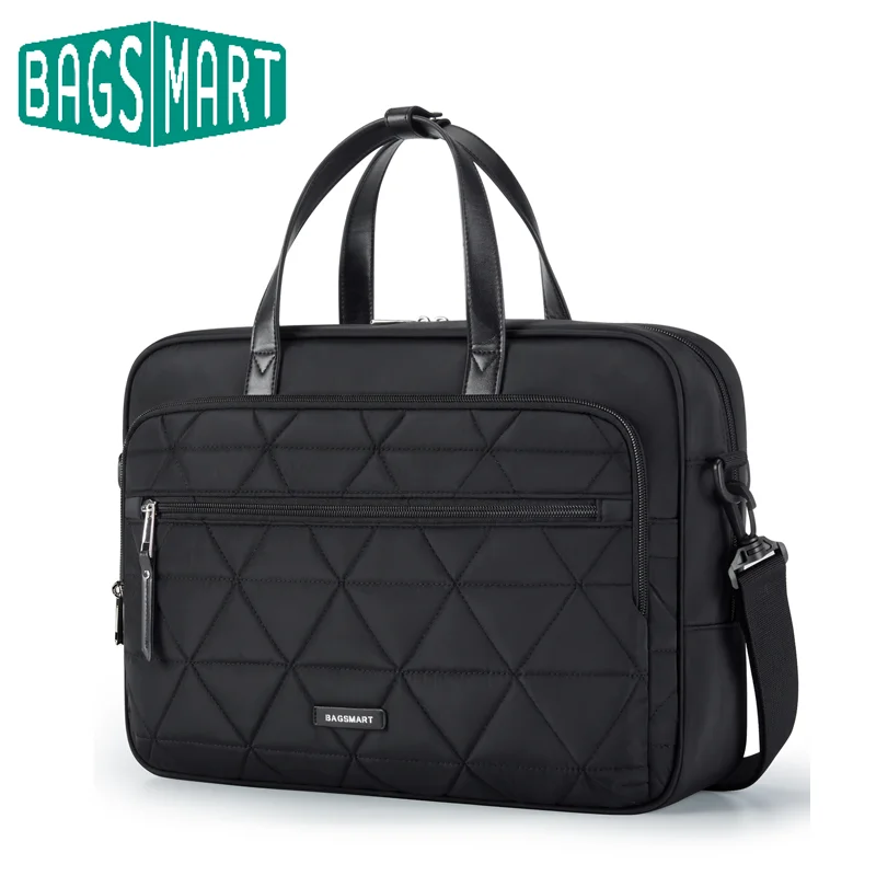 

Сумка-портфель BAGSMART для ноутбука 15, 16 л.с., Huawei, Asus, Acer, Dell, Xiaomi, Lenovo, сумка через плечо, портфель, чехол для ноутбука Macbook