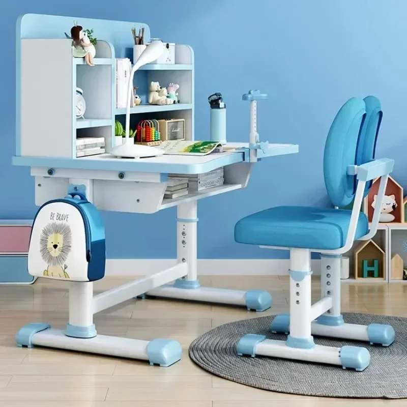 

Long - lasting Children's table primary school student study writing table household children's desk liftable desk and chair