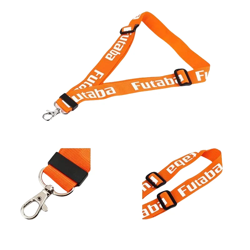 transmitter lanyard JR FUTBATA 150cm Extra-Large Remote Control Strap Orange And Black Compatible with MC6 Tian Di Fei Fu Si