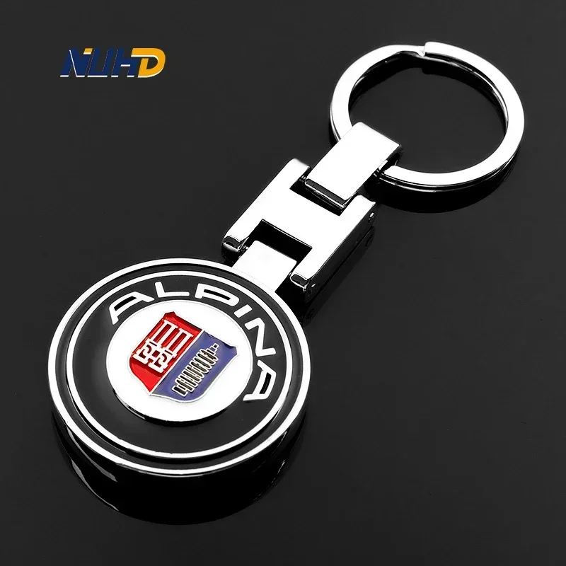 Metal Car KeyChain For BMW VW Audi Mercedes Tesla Toyota Honda Jeep Renault Hyundai KIA Peugeot Key Rings Anti-loss Accessories