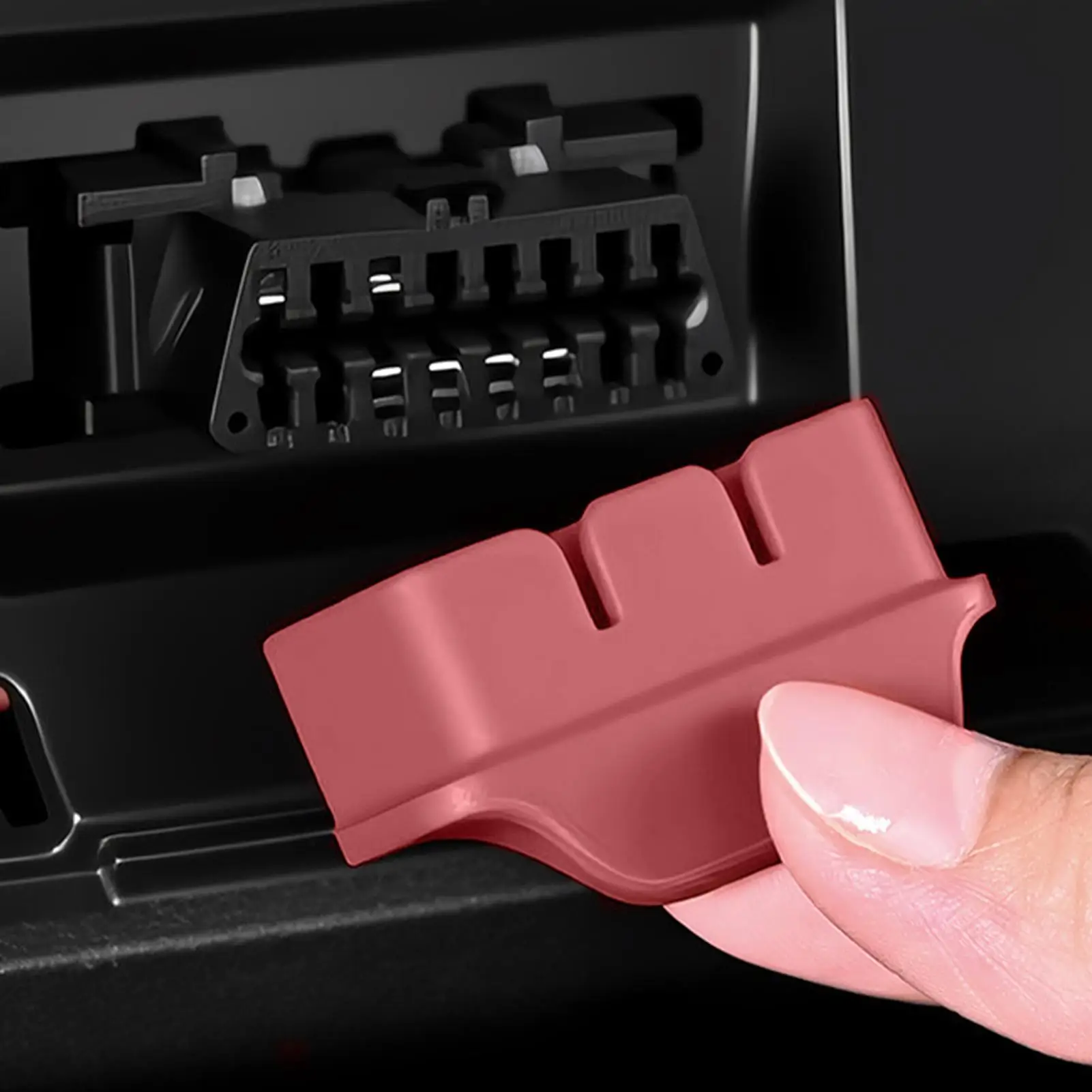 1PC Car OBD Port Dust Cover Universal Silicone Waterproof Protector Auto Diagnostic Connector Plug Cap Interior Decor Accessorie