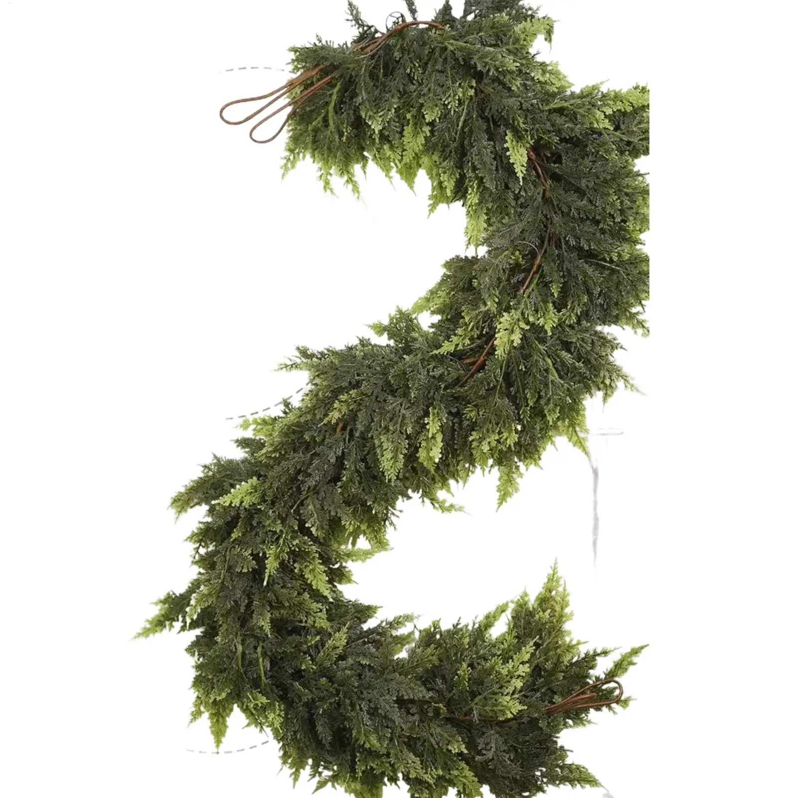Christmas Cedar Garland Winter Pine Garland For Mantle Holiday Atmosphere Props Party Supplies For Front Door Living Decor