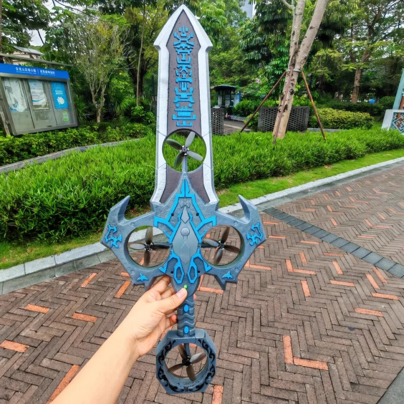 

73cm Rc Flying Sword Brushless Rgb Remote Control Royal Drone Popular Mechanical Toy Swoairplane 4-Axis Drive Cool Gesture