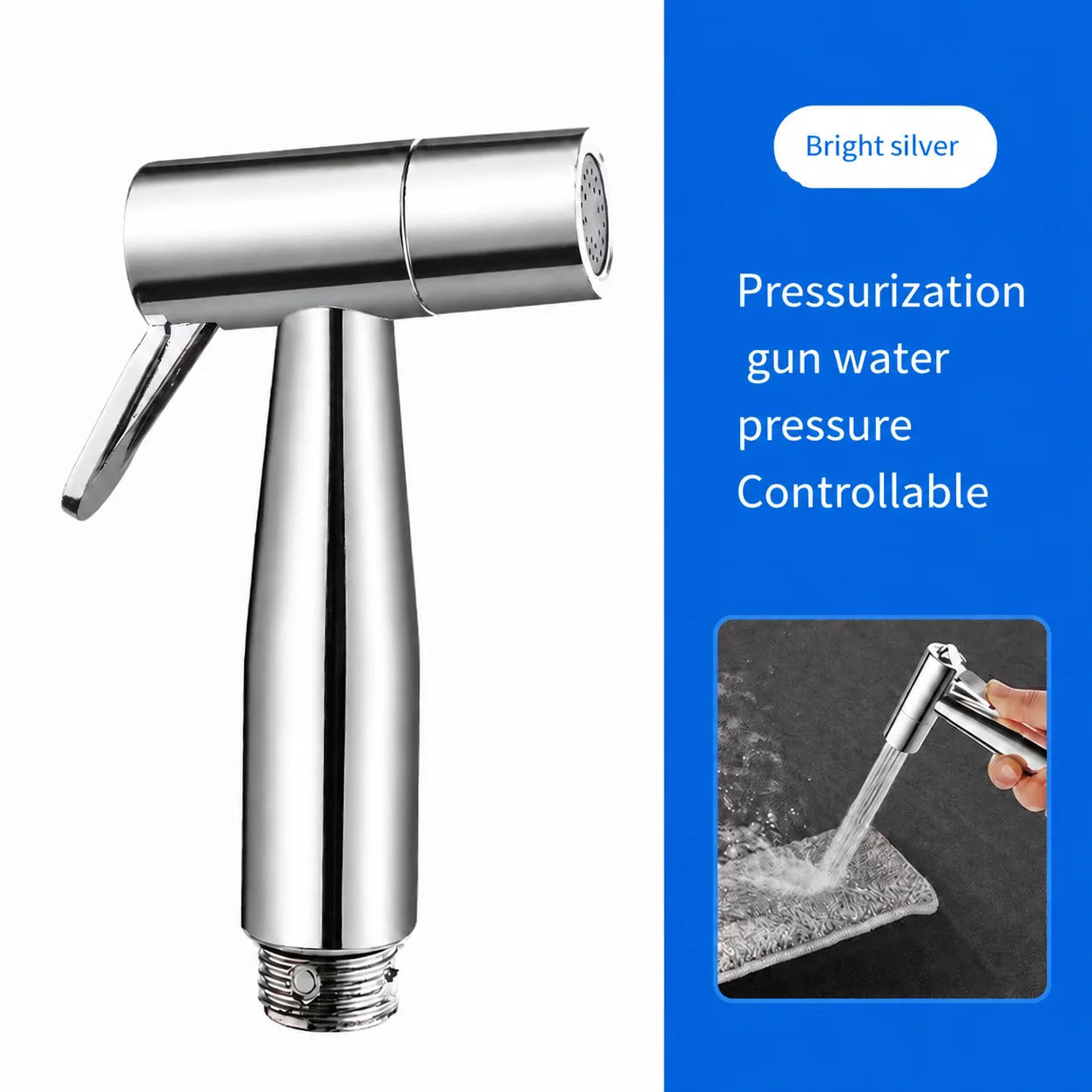 Portable Handheld Bidet Sprayer Nozzle Feminine Hygiene Pressurized Toilet Cleaning Accessory for Personal Hygiene And Bathroom