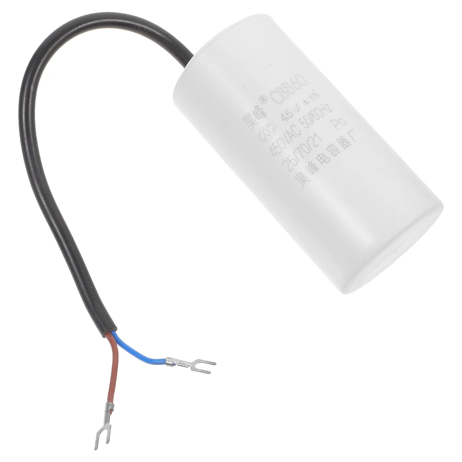 Washing Machine Capacitor Compressor Accessories White Zinc Aluminum for Motors