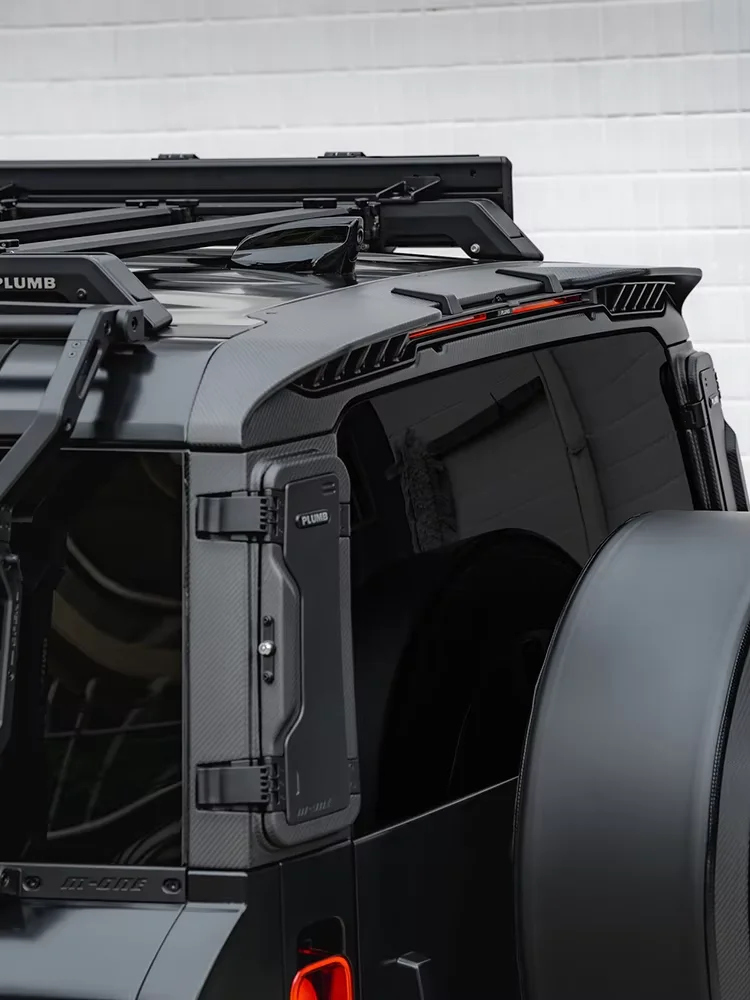 

Для Plumb 2020 + алюминиевый задний спойлер из углеродного волокна для Land Rover Defender L663 130 110 90 комплект хвостового крыла